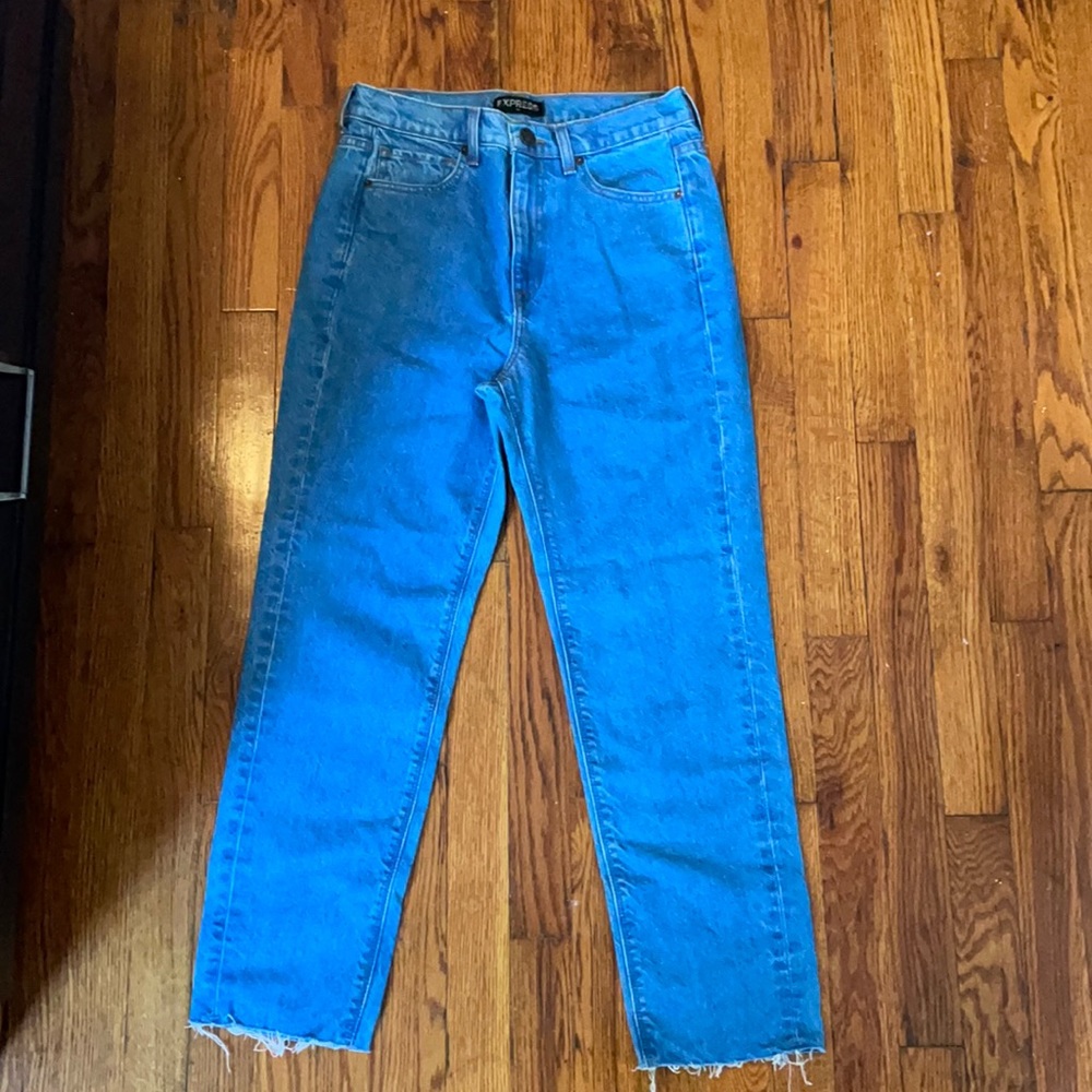 Express high rise mom jeans